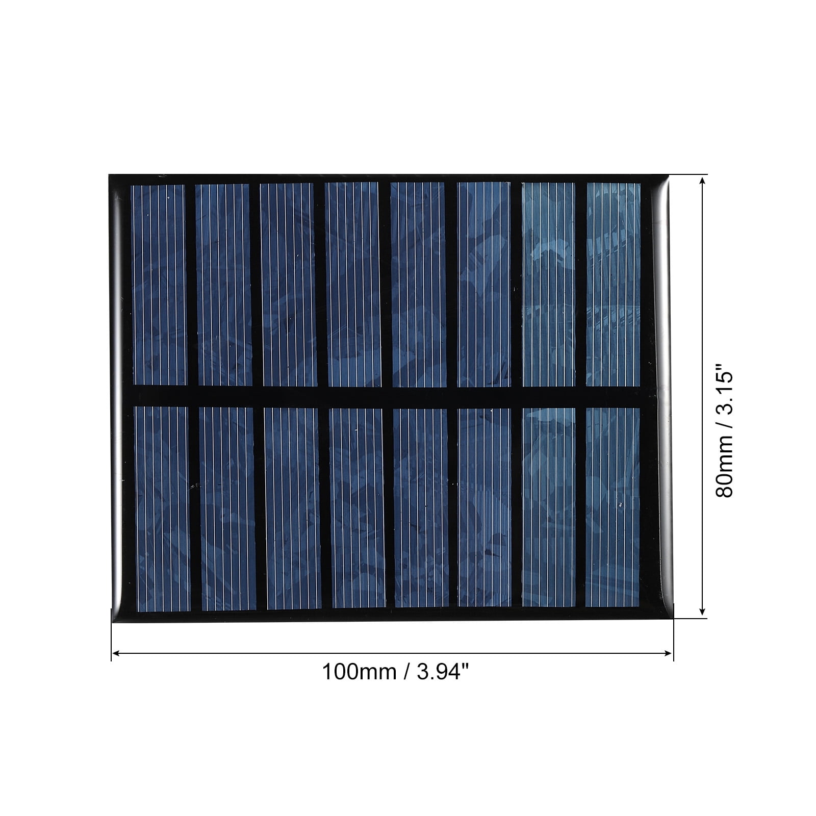 Unique Bargains Mini Solar Panel Cell 4V 200mA 0.8W 100mm x 80mm Black 4V