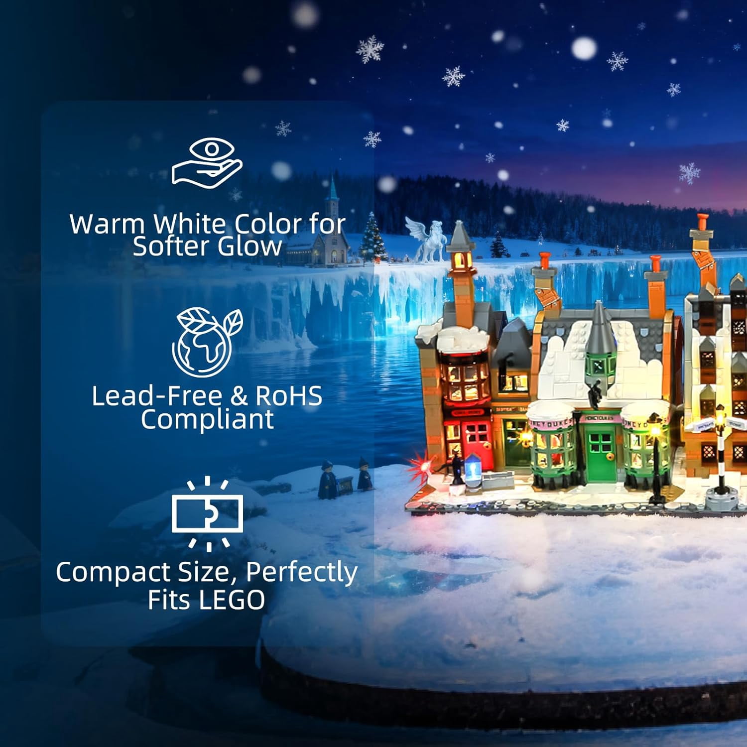 LED Light for Lego-76457 Harry Potter Hogsmeade Village – Collectors' Edition Building Blocks Model (Building Set NOT Included)
