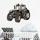 thumbnail image 5 of Injueey Pegatinas decorativas para la pared del tractor: impermeables y no se caen fácilmente Pegatina para la pared del tractor negro Type3 NO3, 5 of 6