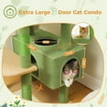 thumbnail image 5 of PAWZ Road 73"Cat Tree for Large Cats Multi Level Play Tower Condo 7 Sisal Cat Scratching Posts,Green, 5 of 12