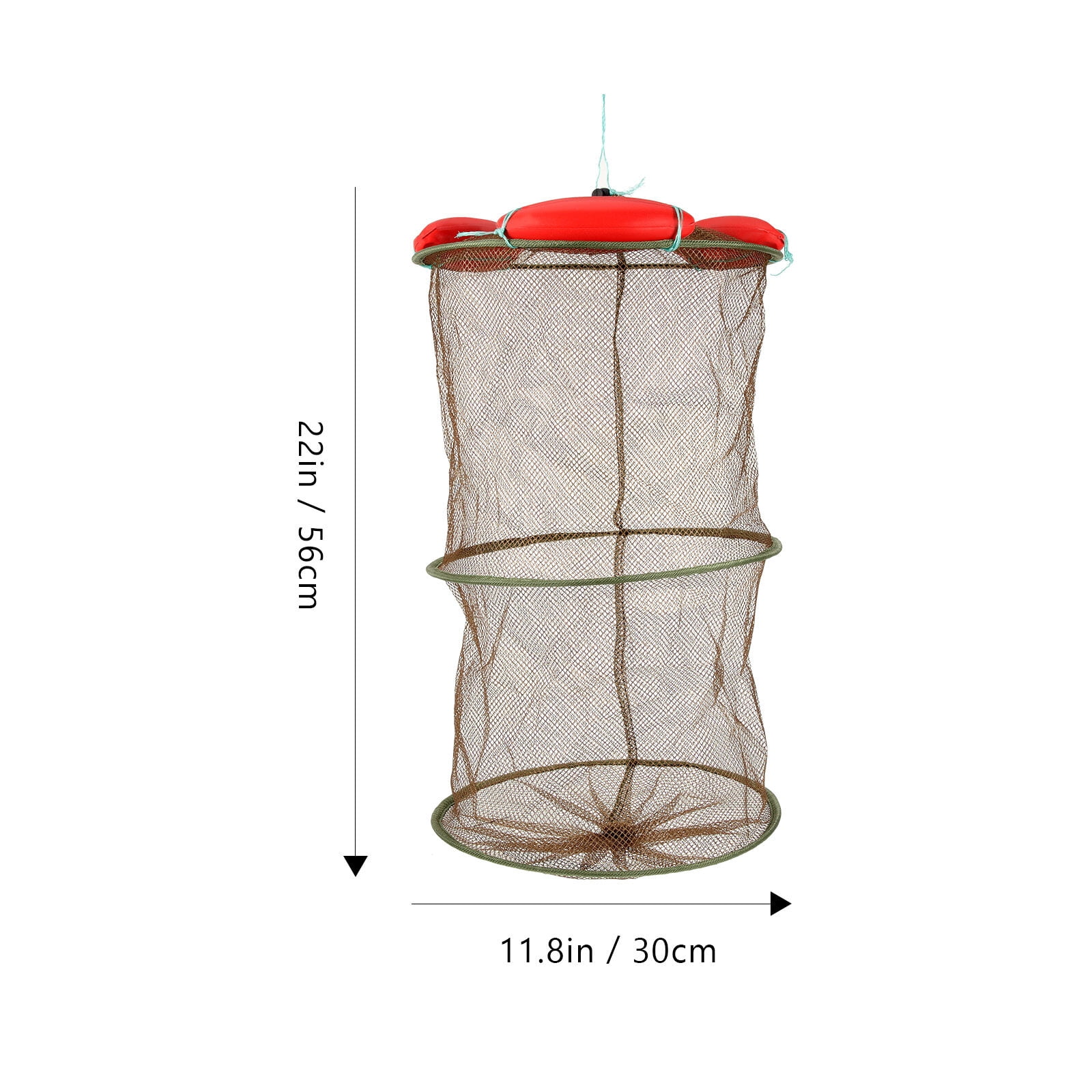 Minnow Nets QualyQualy 15-Gallon Floating  Foldable Live Well For Fishing,  Collapsible Minnow Bucket & Fish Storage Cage Fish Basket