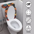 thumbnail image 4 of HELLHERO Toilet Seat Covers Easy Care for Gift Stretchy Fabric Toilet Lid Cover, 4 of 8