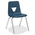 thumbnail image 3 of Lorell, 18" Seat-height Stacking Student Chairs, 4 / Carton, Navy, 3 of 7