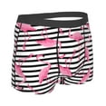 thumbnail image 3 of Balery Flamingos Men's Boxer Briefs, Soft and Breathable Cotton Underwear with nylon Waistband-Large, 3 of 9