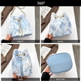 thumbnail image 6 of AOMRCOL Ladies Denim Bucket Bag Quilted Drawstring Denim Women'S Bag Denim Clutch Crossbody Handbag Tote Bag, 6 of 7