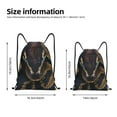 thumbnail image 7 of Horeoi Ball Phyton Snake Print Drawstring Bags for Gym Sports Yoga Travel Lightweight Foldable Sackpack for Men Women Teens, 7 of 7