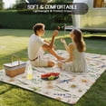 thumbnail image 4 of Spring Floral Outdoor Rug for Patio/Deck/Porch, Non-Slip Large Area Rug 5 x 7 Ft, Elegant Pastoral Flowers Dragonfly Rustic Indoor Outdoor Rugs Washable Area Rugs, Camping Rug Carpet Runner, 4 of 8