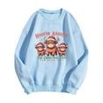 thumbnail image 3 of Christmas Sweatshirts for Women 2025 Have Yourself A Mooey Little Christmas Highland Cow Graphic Sweatshirt Pullover Tops, 3 of 5