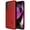 Red, variant on Case with Stand for Moto G 5G (2022), Nakedcellphone [Grid Texture] Slim Hard Shell Phone Protector Cover with Kickstand Motorola XT2213 Series