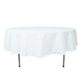 thumbnail image 6 of Efavormart 90" Seamless Premium WHITE Linens Polyester Round Tablecloth Commercial Grade For Wedding Banquet Restaurant, 6 of 10