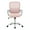 Pink, variant on edx Ergonomic Office Chair, Mesh Desk Chair with Fixed Armrests for Home Office Standing Desk, Black