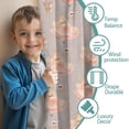 thumbnail image 3 of Blackout Kids Curtains,Princess Flower Dress Pattern Childrens Insulated Curtains Set Of 2,Bedroom Essentials,Toddler Room Decor 42"x54", 3 of 5