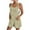 Khaki, variant on Women's Loose Fit Sequin Overall Romper with Pockets - Sparkly Sleeveless Summer Playsuit for Beach Party & Casual Daily Wear