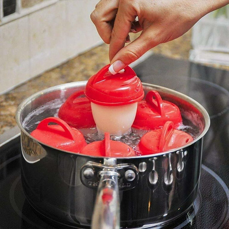 Silicone hard boiled egg cooker deals