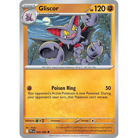 Pokemon Phantasmal Flames Uncommon Gliscor #50