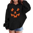 thumbnail image 4 of Mercatoo Halloween Pumpkin Cute Hoodies for Teen Girls 𝐅𝐥eece Warm Oversized Pullover Hoodie Sweatshirts Tween Youth Tops, 4 of 4