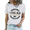 thumbnail image 2 of LSLJS Women's Motif Imprimé Amusant Casual Mode Couleur Unie Manches Courtes Blouse Tops, 2 of 6