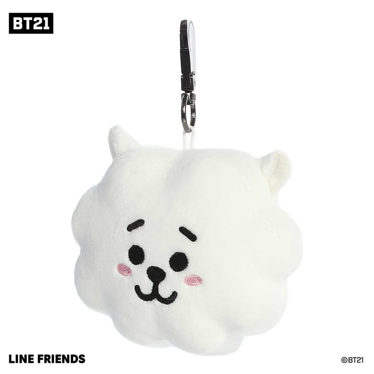 Kpop BTS BT21 Plush Keychain Doll Keyring CHIMMY COOKY RJ Stuffed Toy