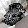 thumbnail image 3 of Football Blanket Gifts for Fans Soft Lightweight Flannel Throw Blanket for Men Women Youth Kids Football Team Color Blankets for Couch Living Room 60" X 50", 3 of 5