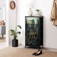 thumbnail image 6 of Stained Glass Style Dresser for Bedroom with 4 Storage Drawers Mythical Sea Creatures Octopus Dressers Chest of Drawers Steel Framed Fabric Closet Organizers for Nursery Entryway Housewarming Gift, 6 of 8