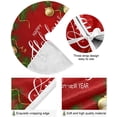 thumbnail image 2 of FMSHPON Holidays 3D Balls Xmas Christmas Tree Skirt Stand Mat for Holiday Party Decoration Indoor Outdoor 36 inches, 2 of 6