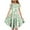 #0079-Multicolor, variant on Girls Easter Printed Flutter Sleeve Crew Neck Dress Ruffled Tiered Waist with Pockets Soft Breathable Summer Casual Party Dress 6-15 Years