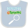 thumbnail image 3 of Inktastic Detective in Training Boys or Girls Baby Bib, 3 of 4