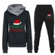 thumbnail image 1 of Puntoco Conjunto de dos piezas de suéter y pantalones estampados de manga larga con capucha y cuello redondo para mujer Puntoco Puntoco-7521, 1 of 2
