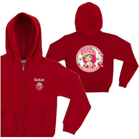 Personalized Strawberry Shortcake Super Sweet Red Girls' Zip-Up