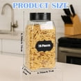 thumbnail image 2 of 28 Pack 16 oz Plastic Spice Jars with Cap, Clear Empty Square Bottle Containers Reusable Large Seasoning Powder Storage Jars with Shaker Flip Lid and Stickers for Kitchen Storing Salt, 2 of 8