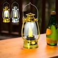 thumbnail image 7 of SLYNSHome Christmas Mini Lanterns Decorative LED Vintage Hanging Lantern Decor for Christmas Wedding Party - Gold, 7 of 7
