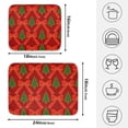 thumbnail image 2 of Ryvnso Glitter Bow Christmas Tree Dish Drying Mat for Kitchen Countertop 16x18 Small Dish Pad Drainer Rack Dish Sink Mats, 2 of 7