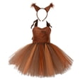 thumbnail image 4 of Tachiuwa Robe Cosplay Écureuil pour Filles Jupe Tutu pour Événements de Rôle avec Bandeau Taille P, 4 of 9