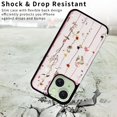 thumbnail image 6 of Dteck for iPhone 15 Plus Case Wallet with Card Holder,RFID Blocking PU Leather Floral Flower Pattern Flip Folio Kickstand Case with Double Magnetic Clasp,Dried Flower, 6 of 6