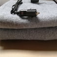 thumbnail image 4 of Ounissouiy Manta de calefacción eléctrica para coche, calentador de invierno cálido para clima frío, ropa de cama térmica de terciopelo de Color Suministros térmicos Gris Ounissouiy HA072529-01, 4 of 6
