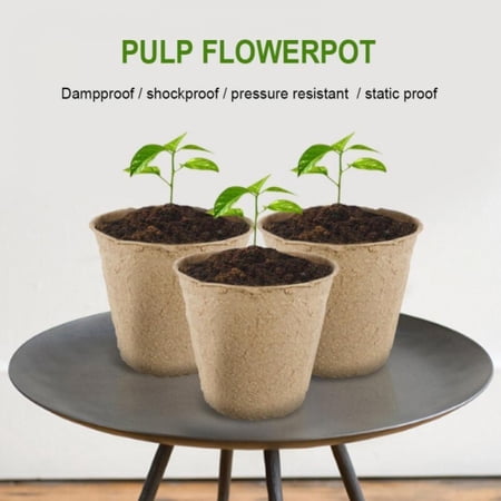 Promotions! 10/50/100 Pcs Balcony Paper Pot Nursery Cup Cultivation Peat Pots Garden Planting Seedling Cups Biodegradable Flower pots