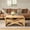 Natural, variant on Harper & Bright Designs Farmhouse Transformer Coffee Table with Adjustable Height, 2 in 1 Dining Table Center Table, Wood Expandable Dining Table, Walnut