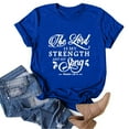 thumbnail image 4 of YDLCAFD T-Shirts Décontractés pour Femmes Imprimés Col Rond Manches Courtes Tunique Blouse, 4 of 4