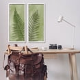 thumbnail image 2 of Woodland Nature Fern Leaves Botanical & Floral Graphic Art White Framed Art Print Wall Art, Set of 2, 2 of 8