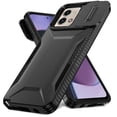 thumbnail image 1 of Rugged Case for Motorola Moto G Stylus 5G 2023 with Slide Camera Cover & Drop Protection Black, 1 of 6