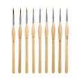 thumbnail image 1 of TopLLC 9 Pcs Miniature Paint Brushes Set, Triangular Grip Handles Micro Detail Paint Brush with Ultra Fine Tip, Professional Fine Detailing & Art Painting Brush for Acrylic Watercolor Oil Model, 1 of 9