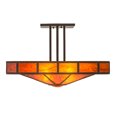 thumbnail image 6 of Meyda Tiffany 187316 Mission Prime 4 Light 34" Wide Semi-Flush Square Ceiling Fixture -, 6 of 7