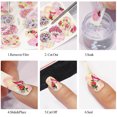 thumbnail image 3 of Coofit 1 Sheet Women Butterfly Nail Decal Water Transfer Manicure Decal Nail Sticker, 3 of 10