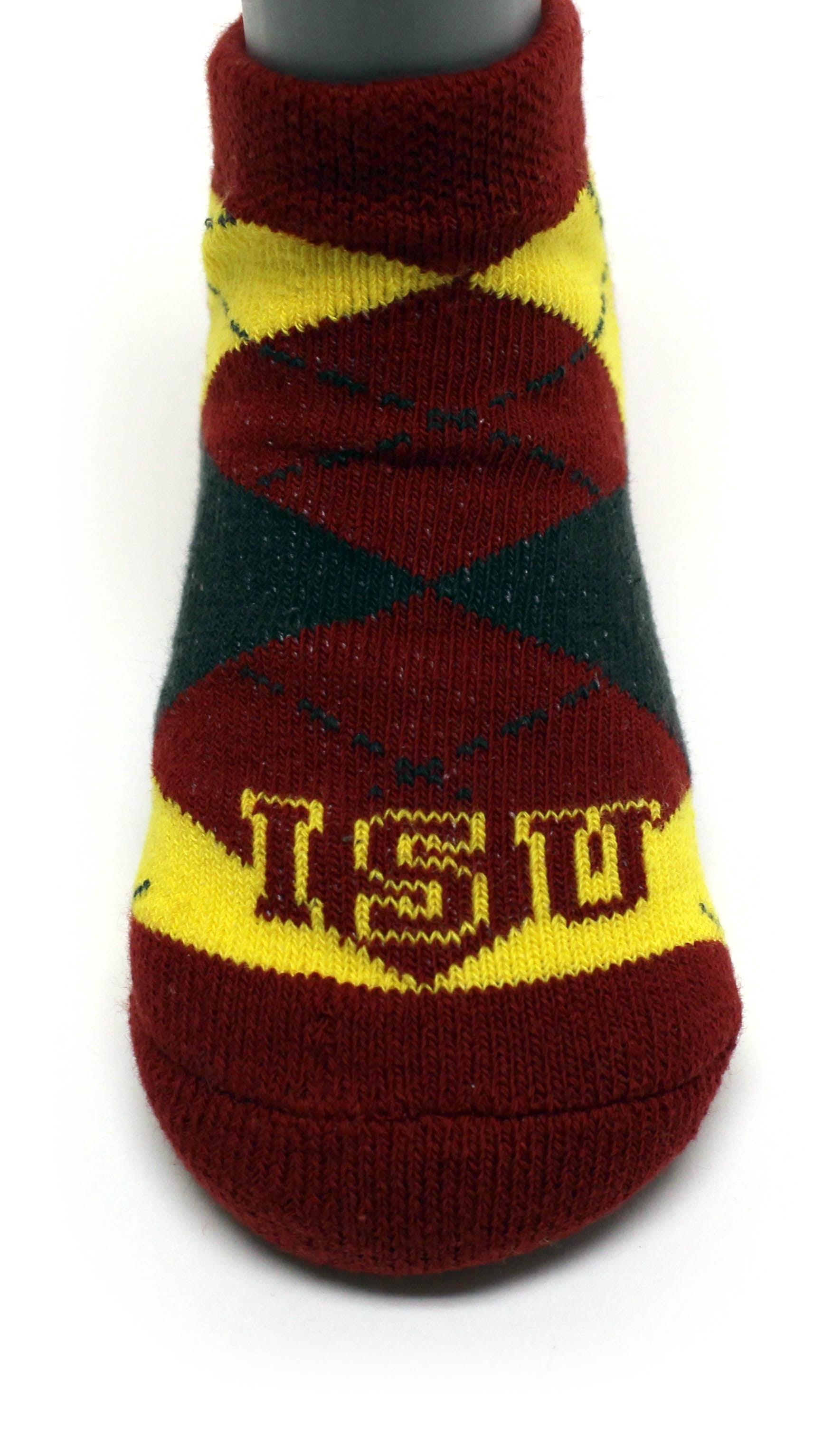 Iowa State Cyclones Child Argyle No Show Sock - Donegal Bay - Unisex - Child - No-Show