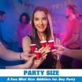 thumbnail image 3 of 200 Pack 2 oz Plastic Shot Cups - Mini 2oz Party Cups, Red, 3 of 6