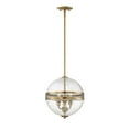 thumbnail image 3 of Stirling 3-Light Pendant in Warm Brass, 3 of 5