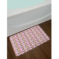 thumbnail image 2 of Pride Day Bath Mat, Pixelated Grunge Vibrant LGBT Rainbow Illustration Colorful, Plush Bathroom Decor Mat with Non Slip Backing, 29.5" X 17.5", Blue Violet Yellow, by Ambesonne, 2 of 2