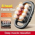 thumbnail image 3 of Massage Rechargeable avec 8 Têtes & 16 Options de Têtes Outil de Massage des Tissus Profonds, 3 of 3