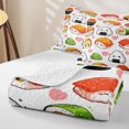 thumbnail image 4 of Erosebridal Kawaii Sushi Quilt King,Cute Rice Roll Heart King Coverlet Set For Boys,3-Piece, 4 of 7