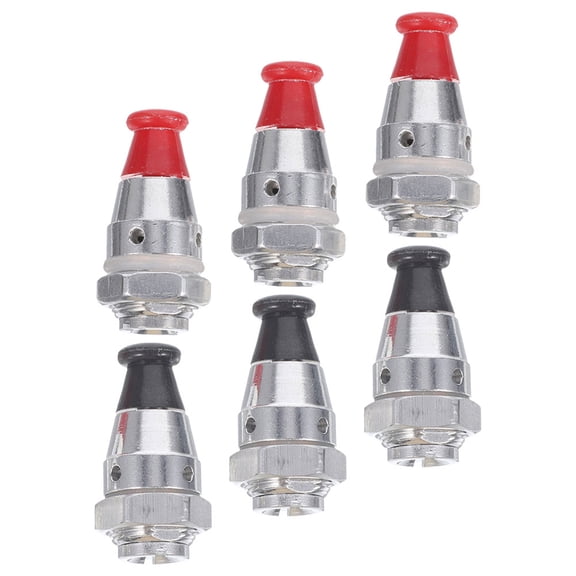 Niceauty 6Pcs Pressure Cooker Relief Valve Replacement with Safety Alarm and Aluminum Alloy Material